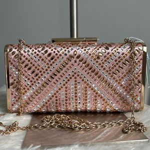 Antonio Melani Heatset Rhinestone Clutch
